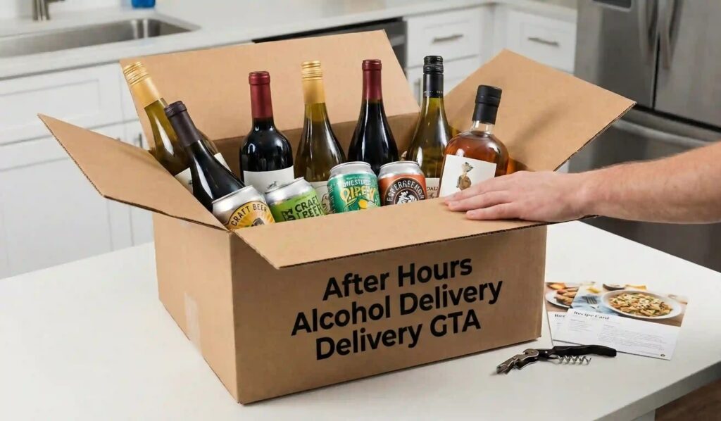 24-hour alcohol delivery service across the GTA